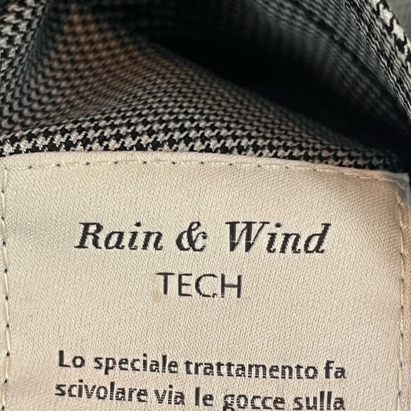 Canali Rain & Wind Tech Coat Loro Piana Sports Fabric Size 52 Reversible Silk - Picture 15 of 15
